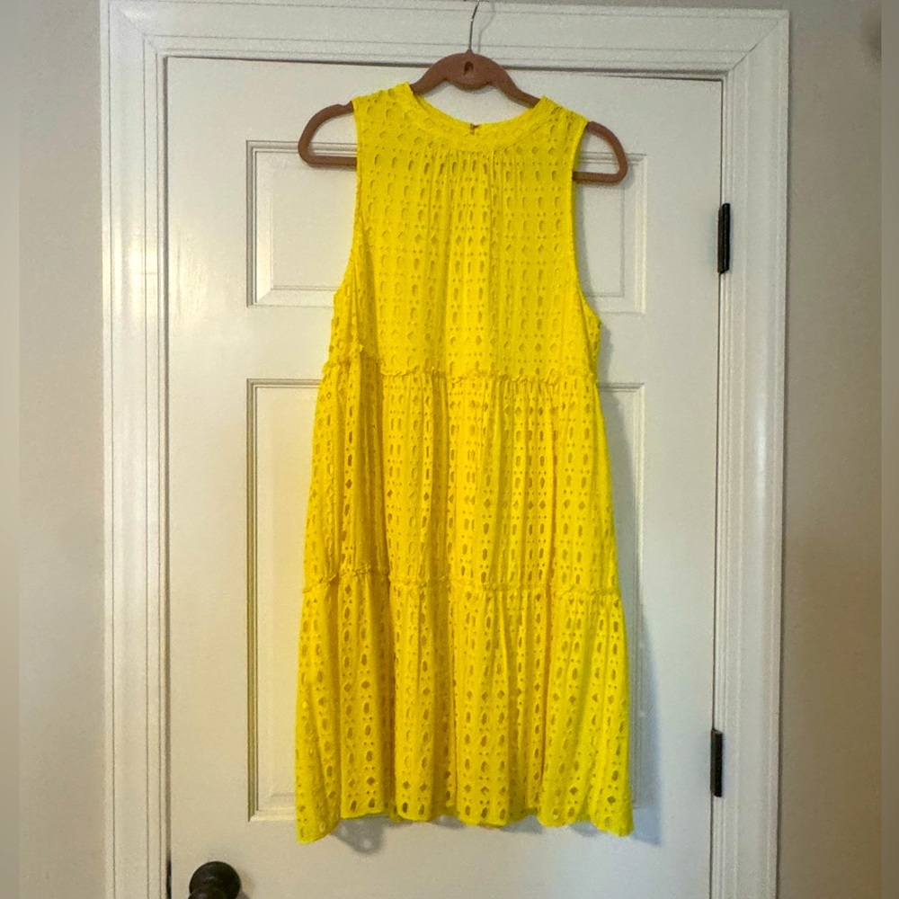 Lilly Pulitzer Yellow Sleeveless Eyelet Dress